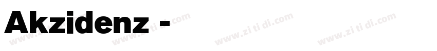 Akzidenz 字体转换